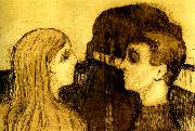 Edvard Munch attraktion oil painting reproduction